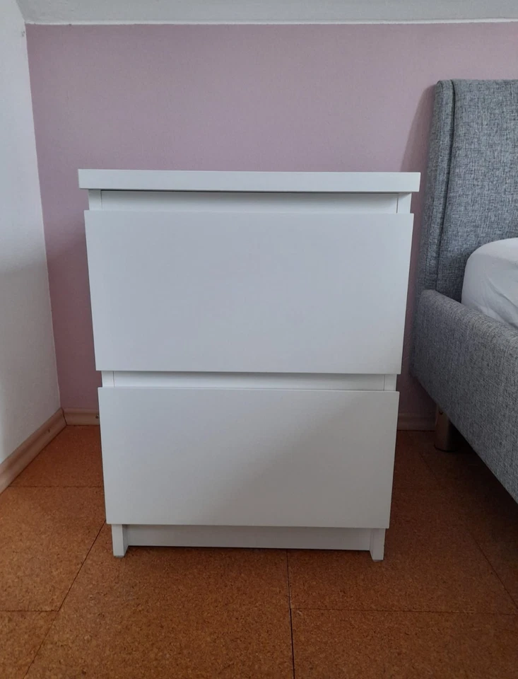 Ikea Malm Kommode mit 2 Schubladen (weiß)