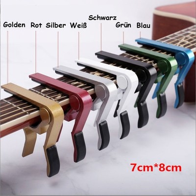 Kapodaster Capodaster Kapo Capo Elektro Akustik für Gitarre Guitar Clamp 7-Farbe