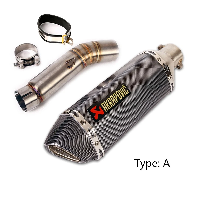 Tubo de escape punta silenciador 51 mm para Honda CBR500R CB500X CB500F 2013-2019 Foto 3 de 4