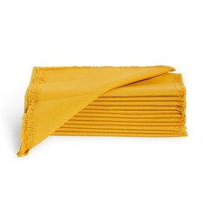 Light Pro Lightnpro Cotton Napkins Set Of 12 Beautiful Handmade Fringe Dinner