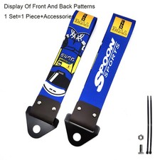 1pcs Jdm Graffiti Car Trailer Tow Rope Towing Hook Strap Decoration Only Us