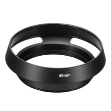 49mm Lens Hood, Standard Vented Matte Surface Inside Lens Hood, Black