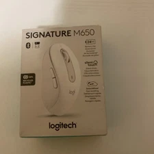 Logitech SIgnature M650 Wireless Mouse - Off-White