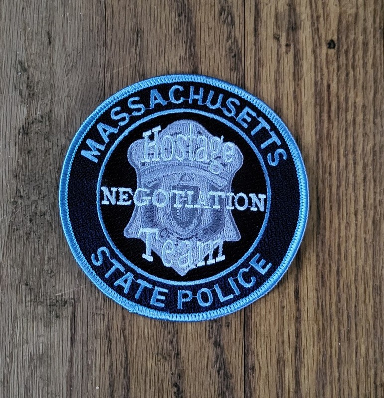 Massachusetts MA State Police Trooper Hostage Negotiation Team Negotiator Patch