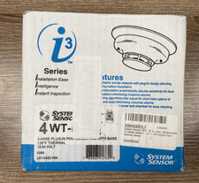 System Sensor i3 Series 4WTA-B 4-Wire Plug-In Photoelectric Smoke Detector Base
