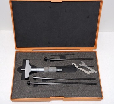 Mitutoyo  0 - 4 Inch Depth Micrometer   With Original Case