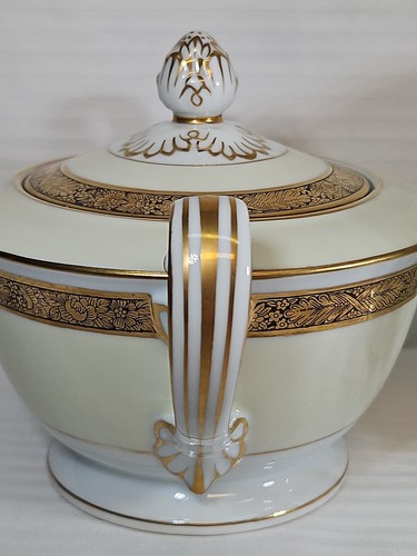 NORITAKE GOLDKIN #4985 CREAMER & COVERED SUGAR BOWL - Picture 8 of 19