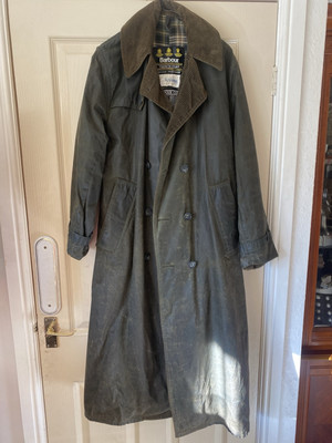 Despatch Riders Barbour Men's Trench Coat Barbour Vintage Wax
