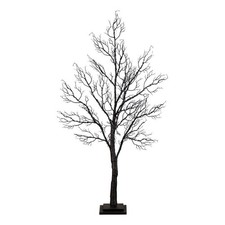 Nearly Natural 4ft Pre-Lit Halloween Minimalist Twig Fall Tree w/ 160 LED