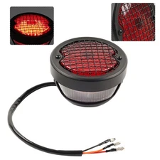 Motor Tail Stop Light License Plate Lamp For Harley Bobber Chopper Cruiser