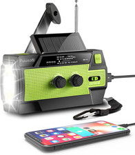 Emergency-Radio, 4000Mah Weather Radios with Hand Crank Solar Charging,Portabl