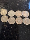 ROOSEVELT SILVER DIME LOT OF 8 DIFFERENT DATES. PLEASE SEE PICTURE.