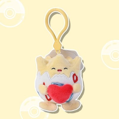   Official Pokémon Togepi with Heart Plush Keychain Soft Bag Charm   Sealed New