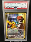 Fa/Pikachu Cosmic Eclipse-Secret Pokemon Sun & Moon Cosmic Eclipse 241 NM PSA 8