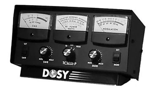 DOSY TC-3001-P INLINE 1000W MAX ANTENNA SWR WATT METER w/AM MODULATION, 3 METERS - Image 2 of 3