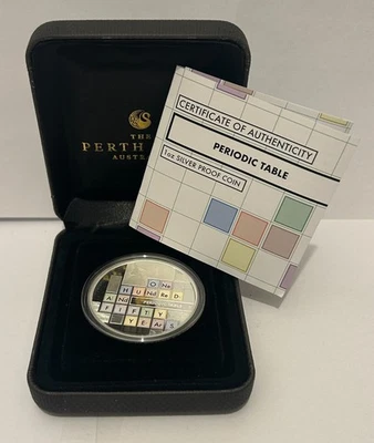 Australie, 1 dollar Periodic Table 2019, Once argent .999 31,1g - Photo 1/4