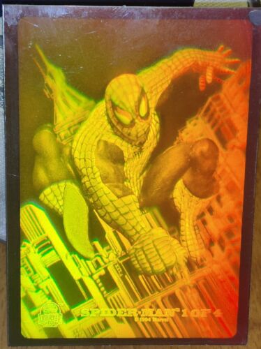 Three 1994 MARVEL UNIVERSE 3D HOLOGRAM: Spider Man, Wolverine & Silver Surfer - Picture 1 of 3