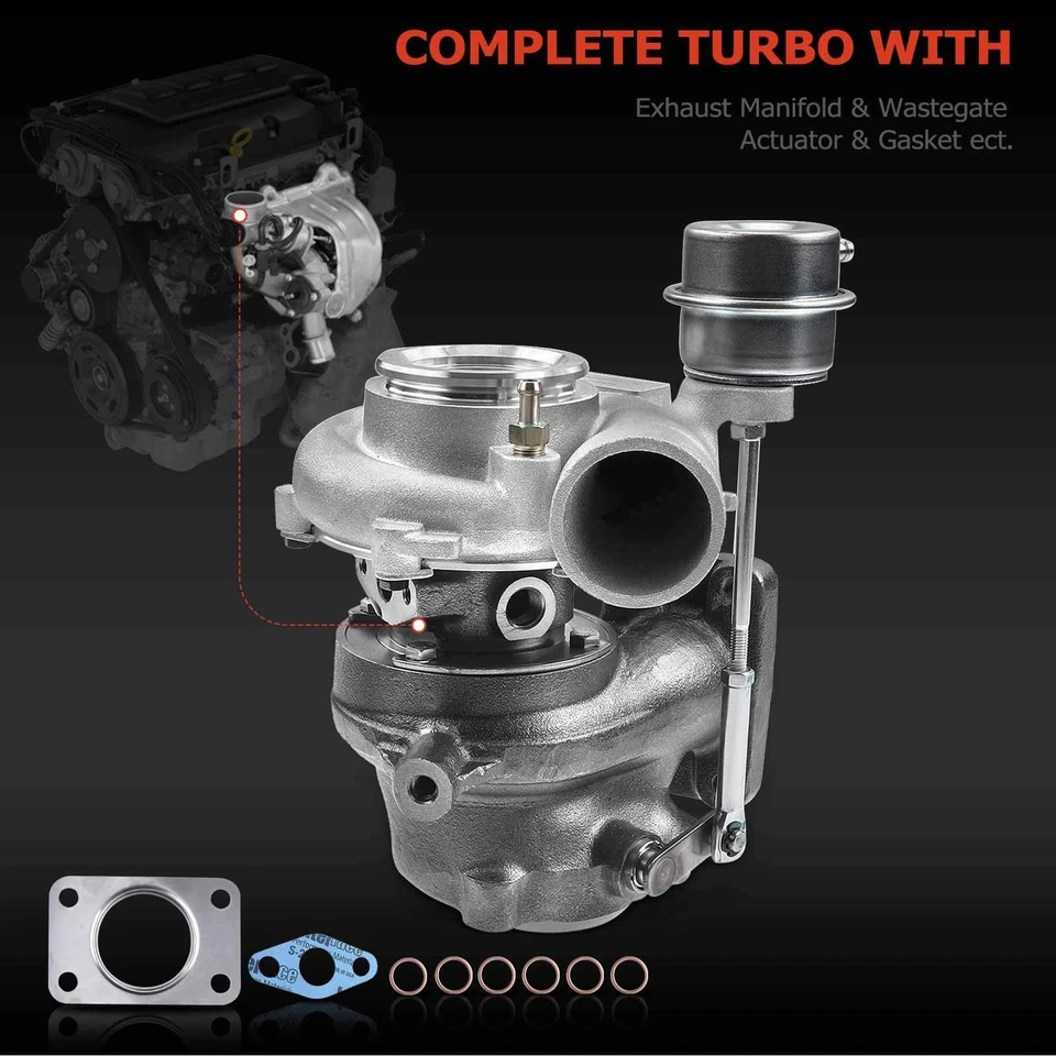 Turbo Turbocharger GT1752 for Saab 9-3 Base 2.0L 9-5 1999-2005 2.3L B205E B235E - Imagem 2 de 4