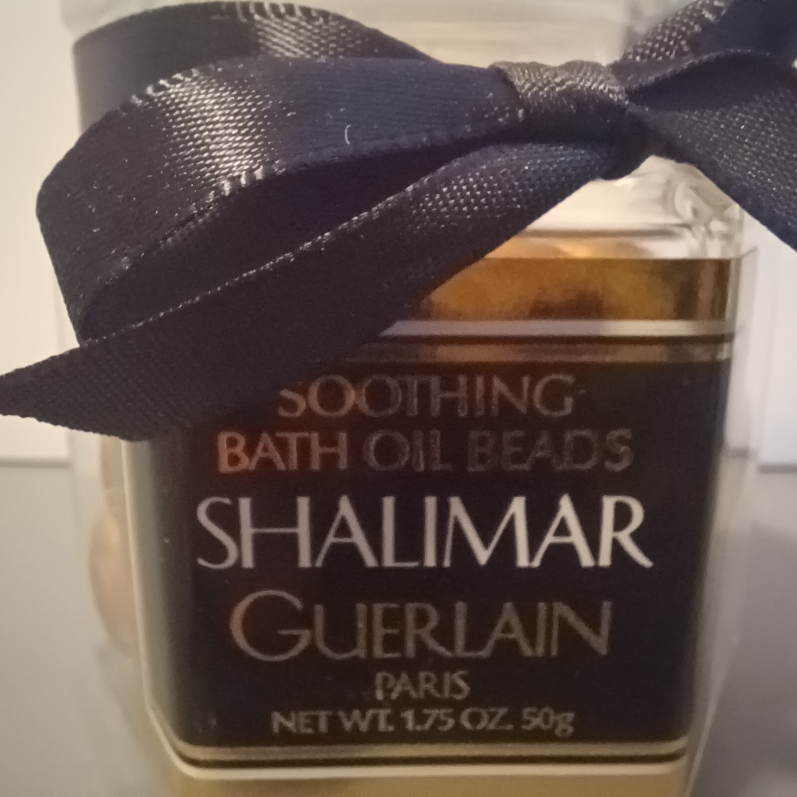 VINTAGE GUERLAIN "SHALIMAR" SOOTHING BATH OIL BEADS SEALED PARIS eBay