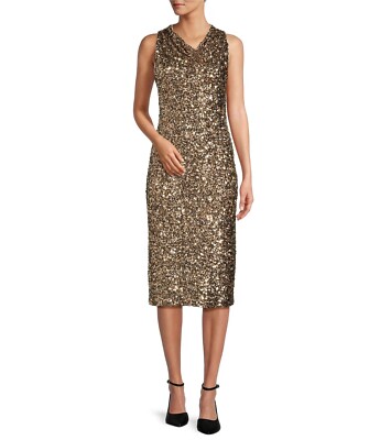 antonio melani gold dress Antonio Melani Long Sleeve Dress Size 0