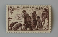 France année 1945 YT 737 Neuf luxe ** Au profit des victimes de guerre des PTT