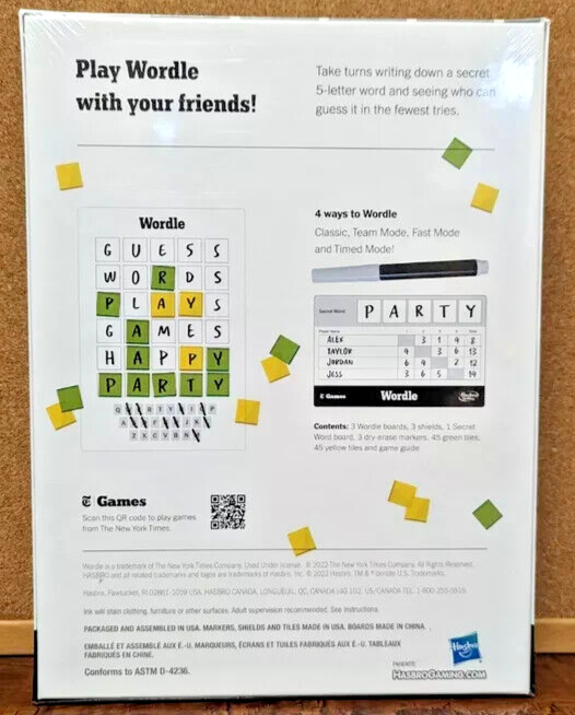 Wordle The Party Game Board Game New York Times Games by Hasbro NEW eBay