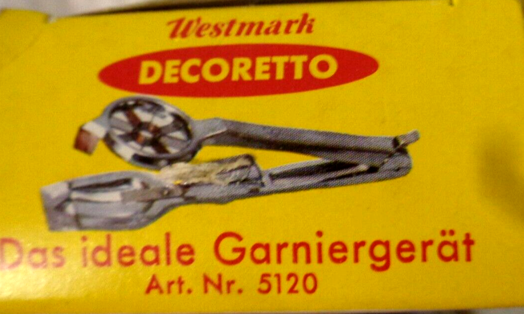 Vintage Westmark Decoretto Aluminum Fruit Veggie Decorator Made In West ...