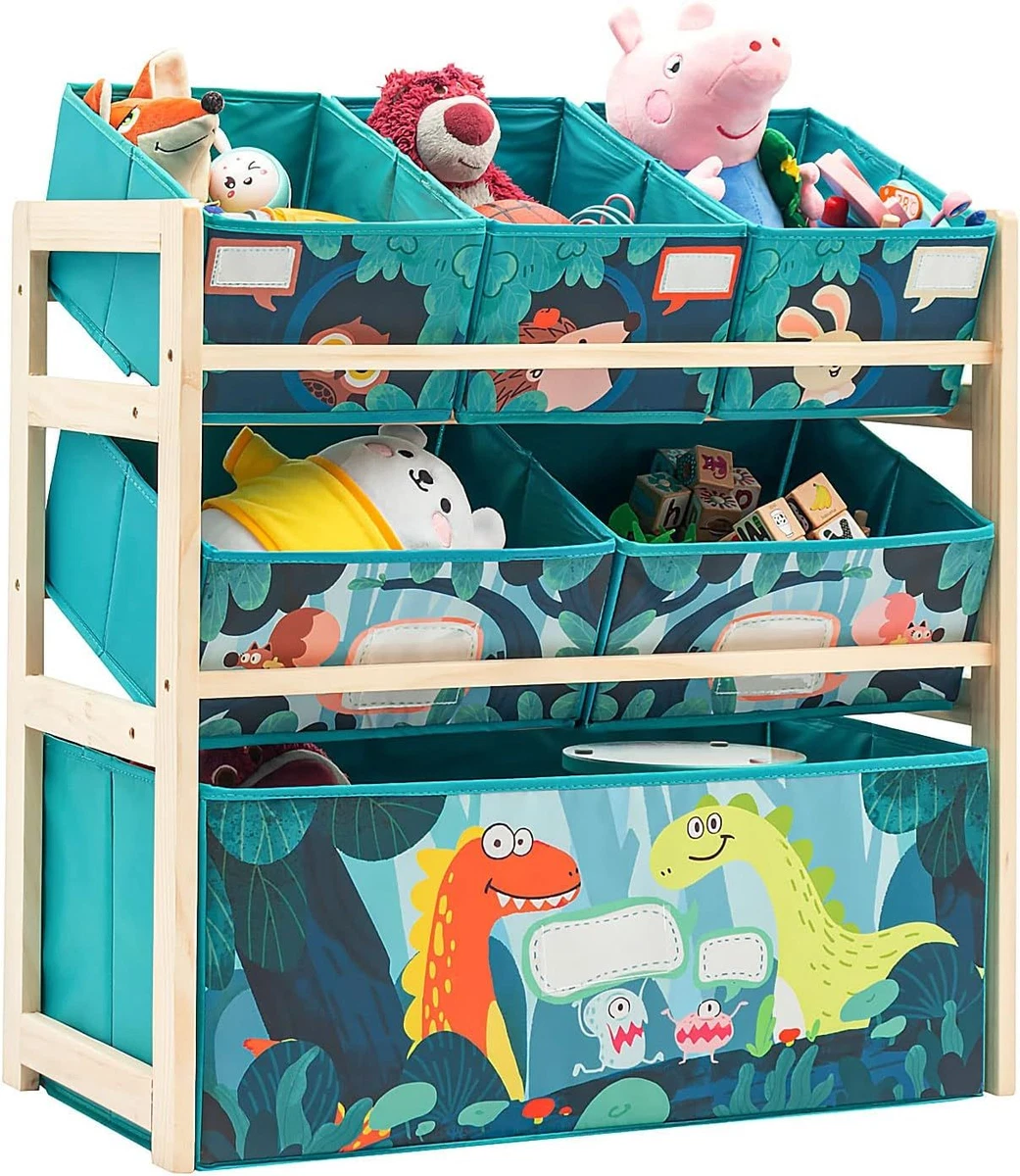 Jomifin Kids Toy Organizer for Boys Girls, 6 Storage Bins Large