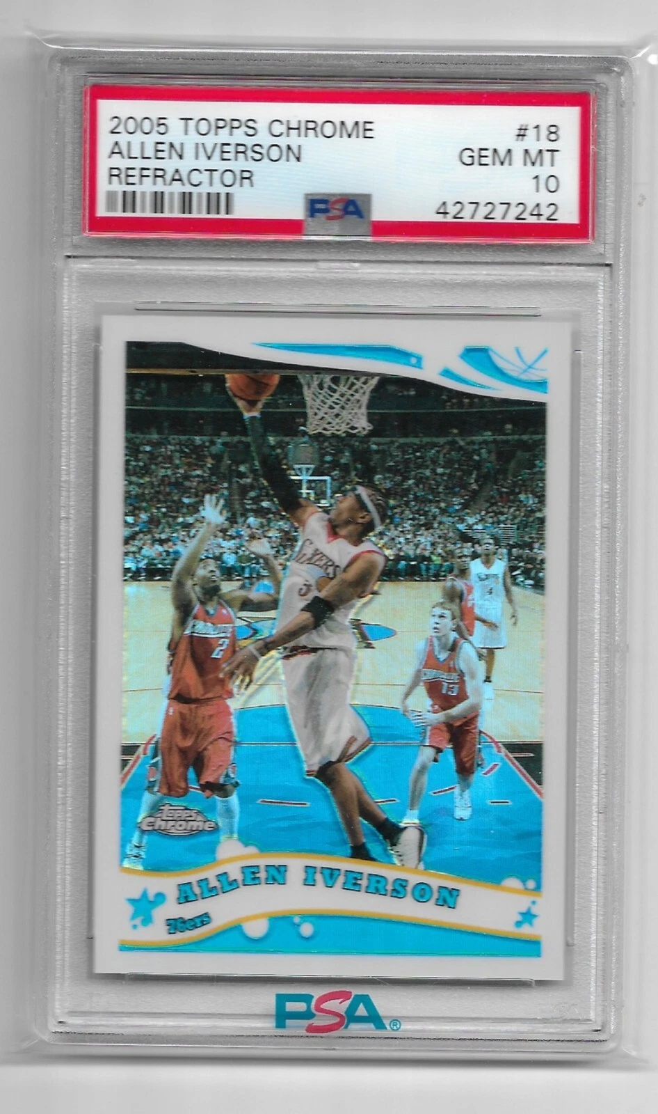 その他 ALLEN IVERSON Bowman Chrome REFRACTOR Bowman Allen Iverson Basketball Sports Trading Cards