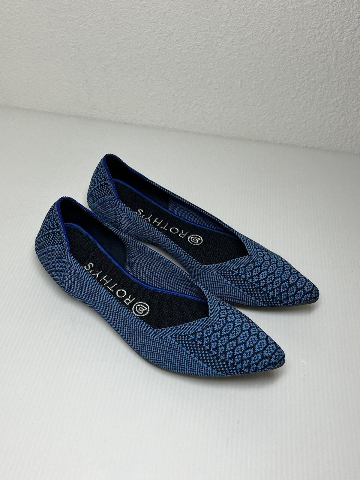 Rothy’s RETIRED The Point in LAPIS Python BALLET … - image 1