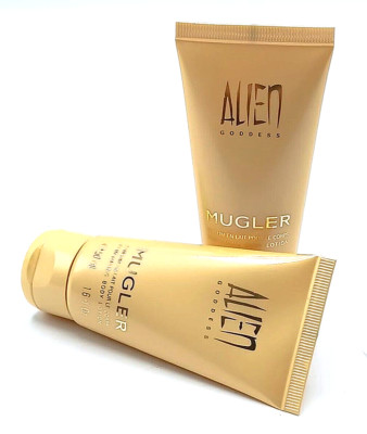 MUGLER Alien Goddess 100 ml Bodylotion Neu 2x 50 ml Damen-Body-Lotion