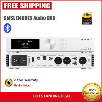 SMSL D400ES High Resolution USB DAC Bluetooth DAC Hifi Audio Decoder ES9039MPRO-