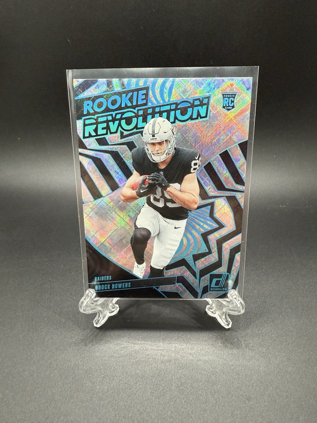 2024 Panini Donruss Brock Bowers Cosmic Rookie Revolution /100 RC Raiders