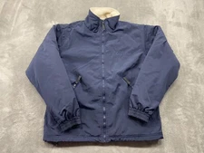 Cabela's 10000Ft Above Sea Level Jacket Men's Large Blue Nylon Fleece Lined