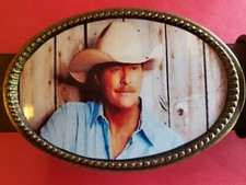 ALAN JACKSON Epoxy Belt Buckle Country Music NEW 