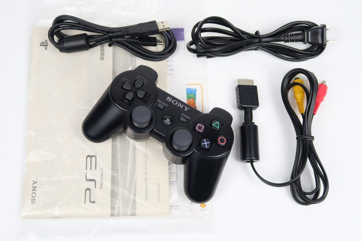 SONY PlayStation 3 PS3 CECH-2500B Black Console 320GB Box SONY PlayStation 3 PS3 CECH-2500B Black Console 320GB Box