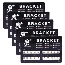10X Dental Brackets Standard Roth Slot 018 Hooks 3 4 5 Metal Brace Orthodontic