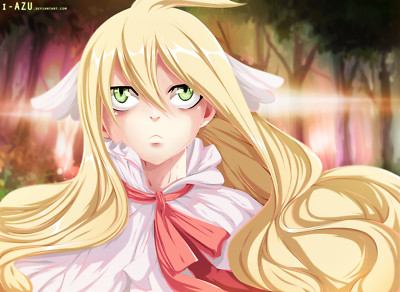 Anime fairy tail mavis vermilion girls blonde green eyes Playmat Game Mat Desk