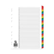 A4 Multi Coloured Mylar 1-31 Numbered Index Subject File Folder Dividers KF01522