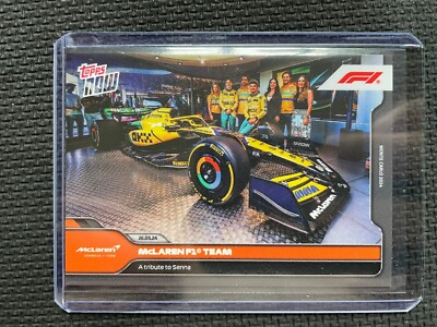 2024 TOPPS NOW FORMULA 1 F1 McLAREN TRIBUTE TO AYRTON SENNA MONACO PAINT LIVERY