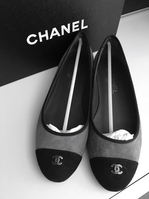 chanel grey black