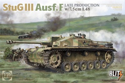 TAKOM 8015 1:35 StuG III Ausf.F w/ 7,5 cm L48 Late Production Plastic Model Kit