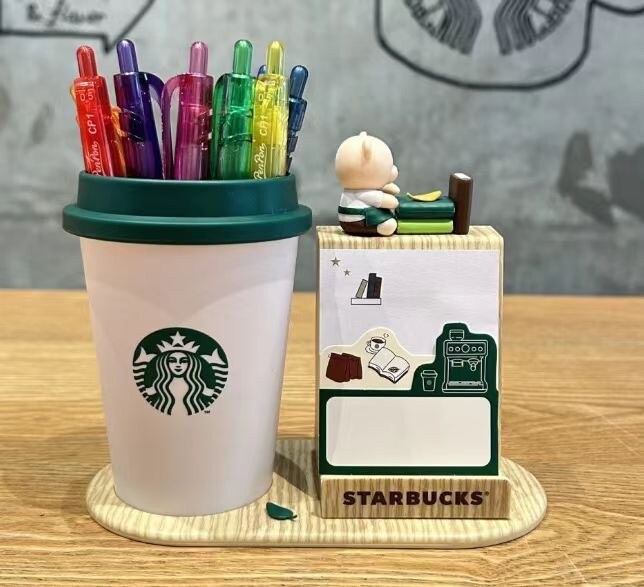 Starbucks 2023 China Back to School Pen Container Bear Display Toy