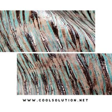 Embossed Leather Chateau Plated Turquoise, Leather Sheets, Embossed Sheets