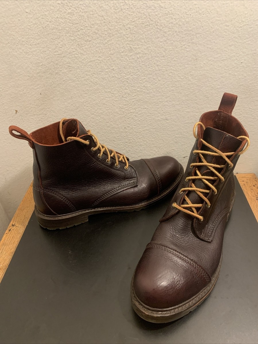 ALLEN EDMONDS PORT WASHINGTON Captoe Lugsole Burgundy Men Sz D