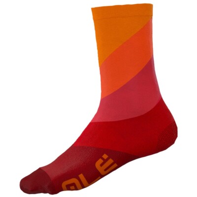 ALE Fahrradsocken 16 cm - Digitopress Cupron Q-Skin - rot, L21175405
