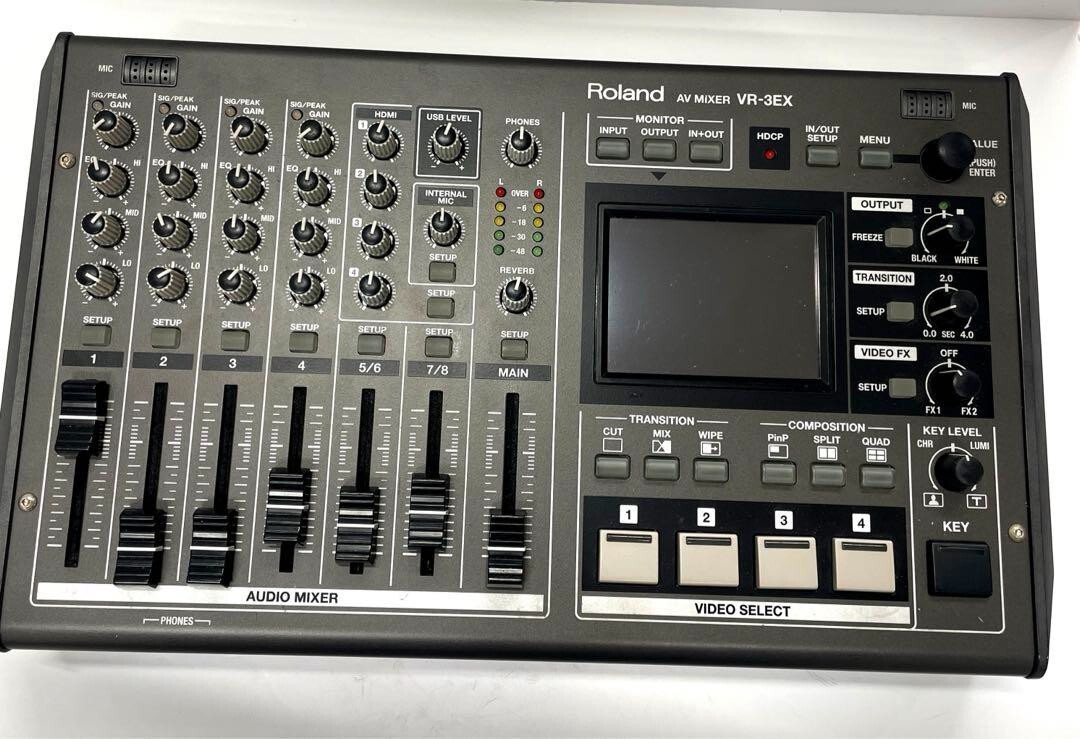 Roland VR3EX Allinone AV Mixer 4ch Video Switcher Video Production