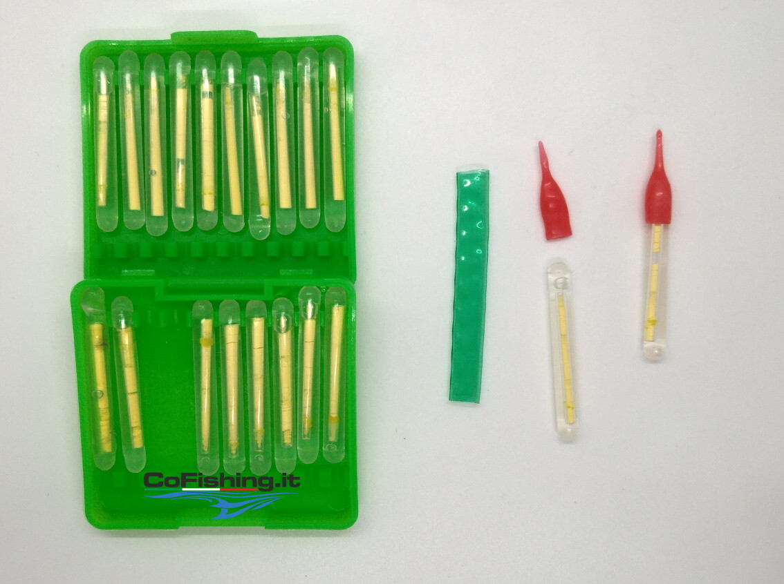 40 Starlight Per Pesca Notturna - Bastoncini Luminosi Fluorescenti - Durata 8 Ore - Con Custodia Portatile - Foto 4