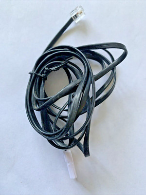 US zu UK Telefonkabel 8 Fuß schwarz
