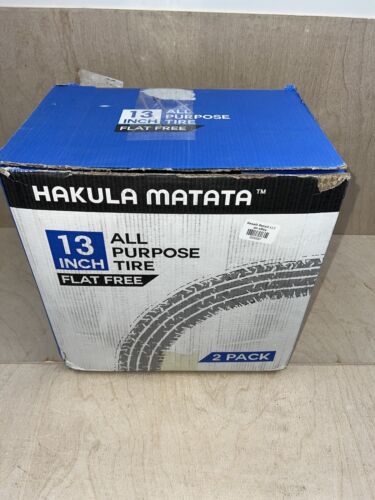Hakula Matata 13" All-Purpose Tire | Flat-Free, 13x5.00-6 Replacement Wheel 2 Pk